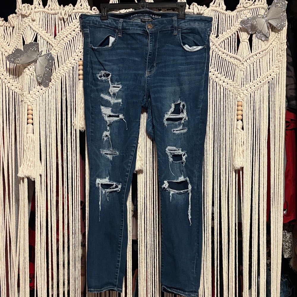American Eagle Outfitters Jeggings size 18 (holes are patched)